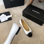 Chanel Ballet Flats White For Women