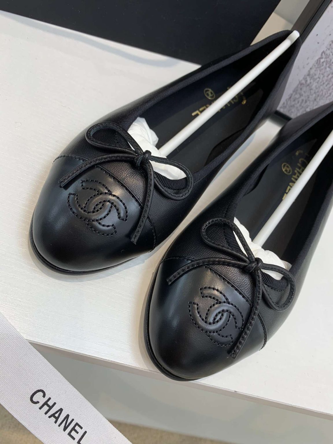 Chanel Ballet Flats Black For Women