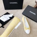 Chanel Ballet Flats Yellow For Women