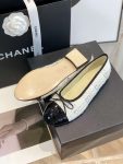 Chanel Ballet Flats White For Women