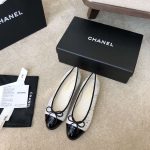 Chanel Ballet Flats White For Women