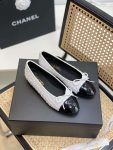 Chanel Ballet Flats White For Women