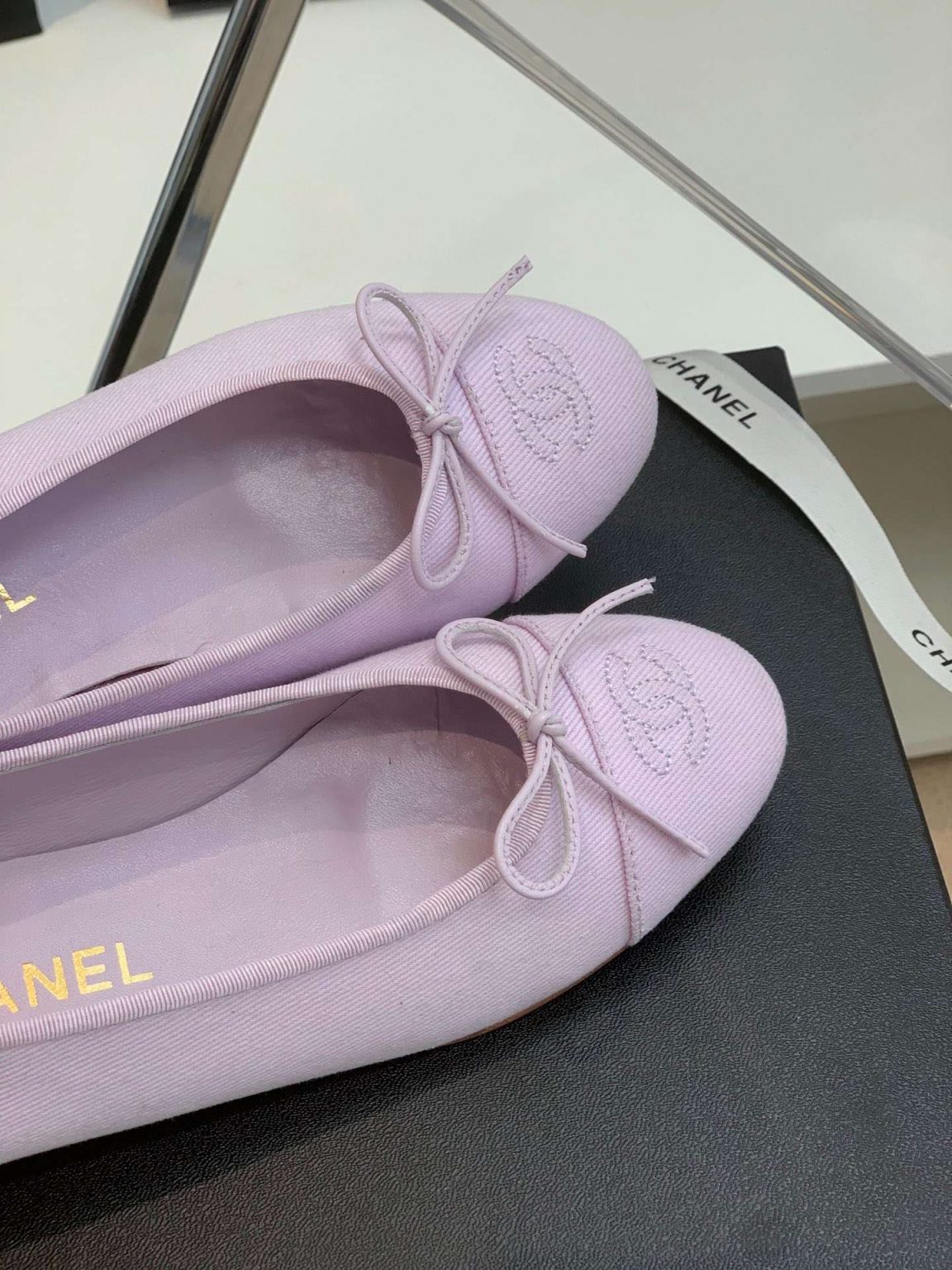 Chanel Ballet Flats Purple For Women