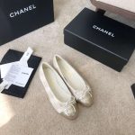 Chanel Ballet Flats White For Women