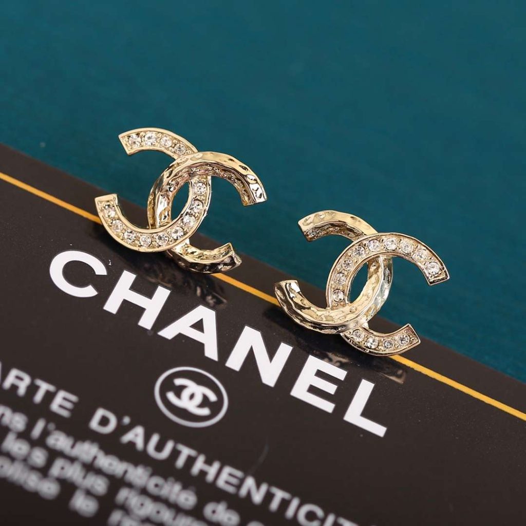 Chanel CC Earrings Gold For Women