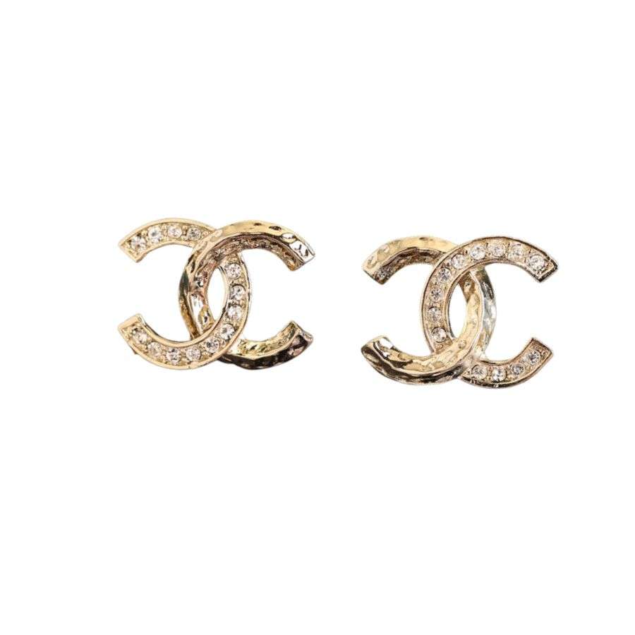 Chanel CC Earrings Gold For Women