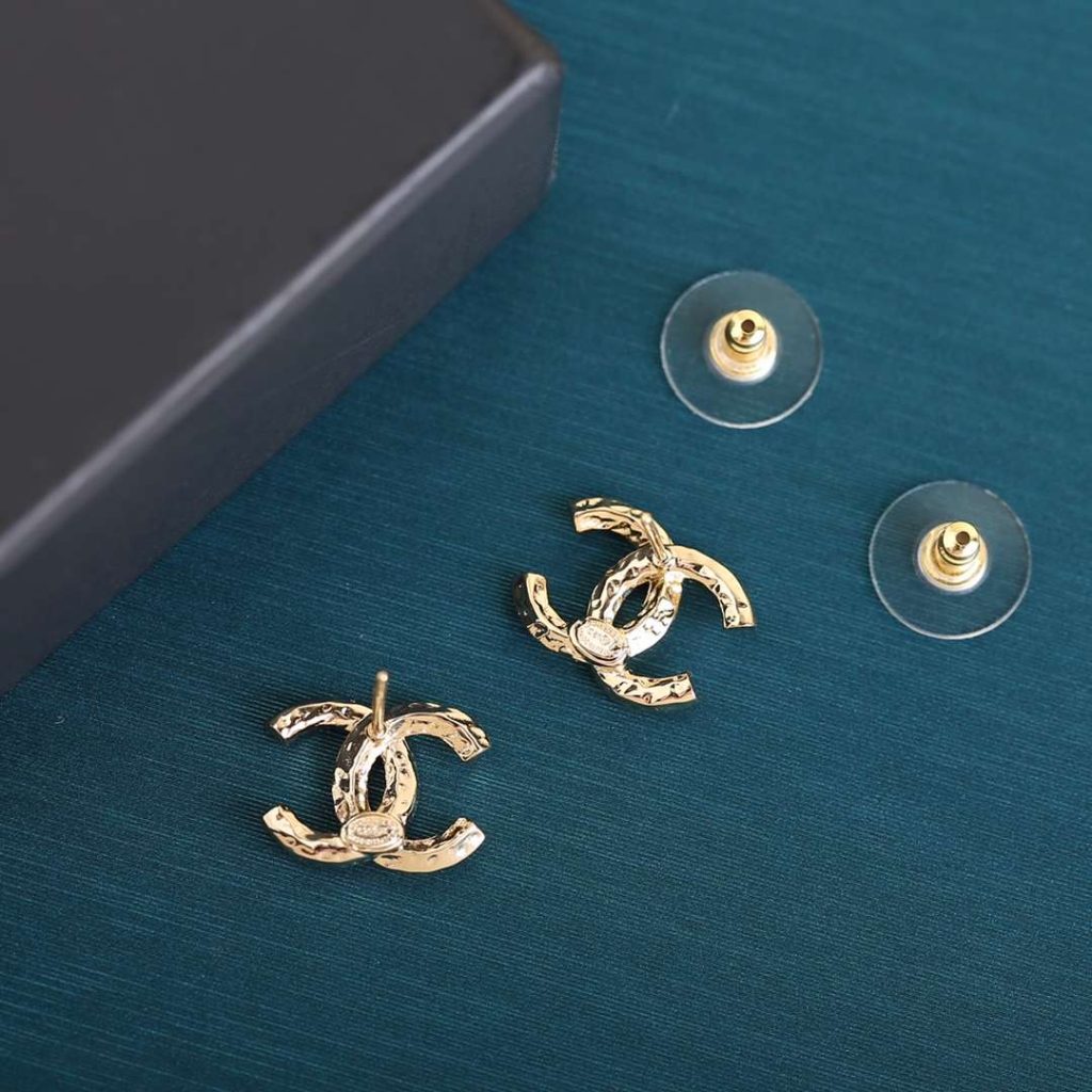 Chanel CC Earrings Gold For Women