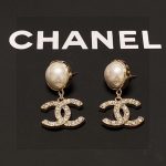 Chanel CC Earrings Gold For Women