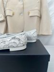 Chanel Cambon Ballet Flats White For Women