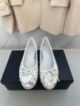 Chanel Cambon Ballet Flats White For Women