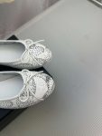 Chanel Cambon Ballet Flats White For Women