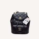 Chanel Caviar Vintage Duma Backpack Black For Women 9.5in / 24cm AS1371