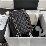 Chanel Caviar Vintage Duma Backpack Black For Women 9.5in / 24cm AS1371