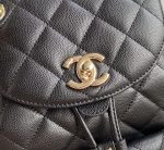 Chanel Caviar Vintage Duma Backpack Black For Women 9.5in / 24cm AS1371