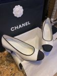 Chanel Chain Pumps White For Women