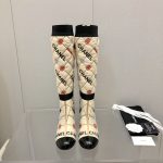 Chanel Classic Electric Embroidered Boot Beige For Women