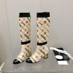 Chanel Classic Electric Embroidered Boot Beige For Women