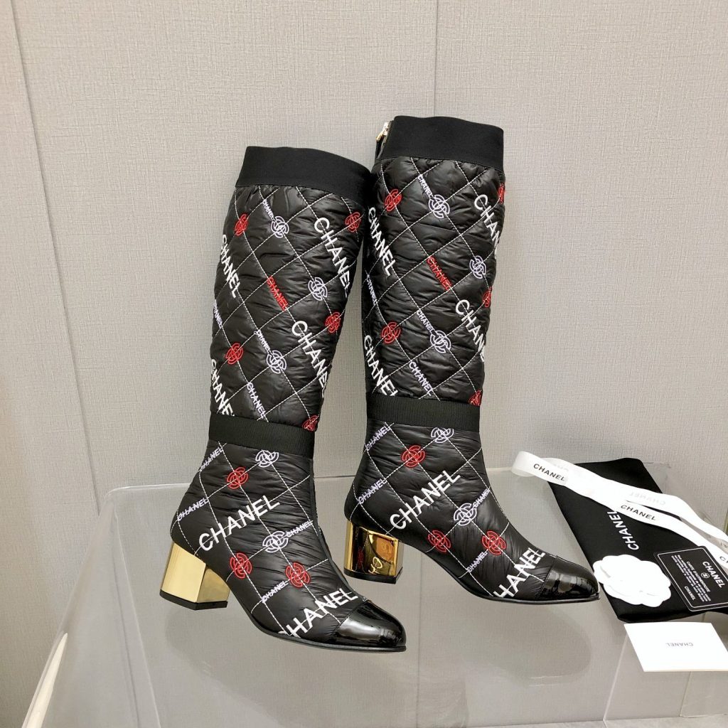 Chanel Classic Electric Embroidered Boot Black For Women