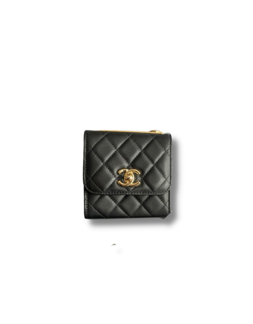 Clutch With Chain Black/White For Women 4.3in/11cm