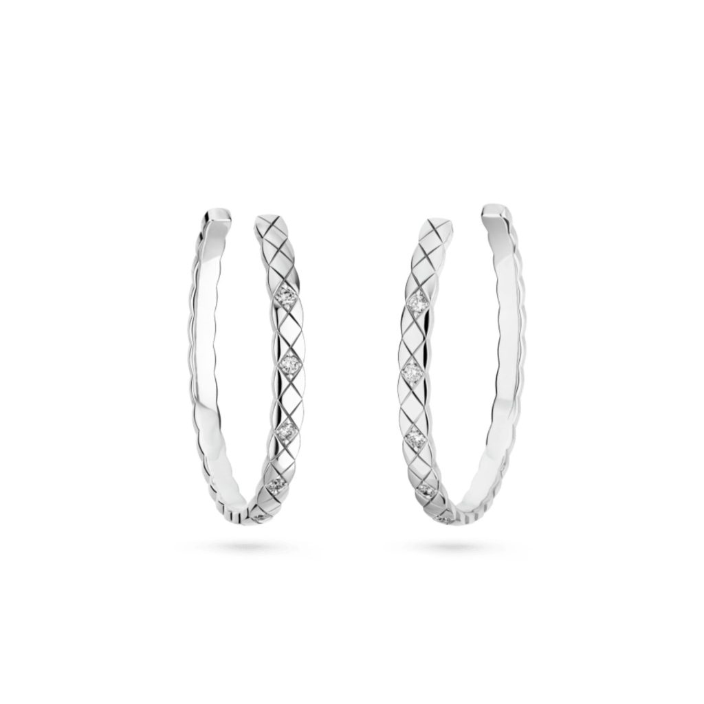 Chanel Coco Crush Hoop Earrings For Women- J12094