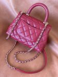 Chanel Coco Handle Mini Bag Bunrgundy For Women 5,1in/13cm