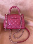 Chanel Coco Handle Mini Bag Bunrgundy For Women 5,1in/13cm