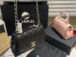 Chanel Coco With Top Handle Bag Black For Women 9.4in/24cm