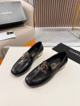 Chanel Colorful Double C Logo Loafers Black For Women