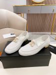 Chanel Colorful Double C Logo Loafers White For Women