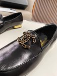 Chanel Colorful Double C Logo Loafers Black For Women