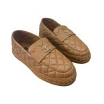 Chanel Double C Buckle Fisherman Loafers Brown For Women