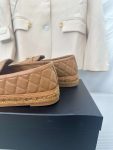 Chanel Double C Buckle Fisherman Loafers Brown For Women