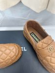 Chanel Double C Buckle Fisherman Loafers Brown For Women