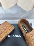 Chanel Double C Buckle Fisherman Loafers Brown For Women