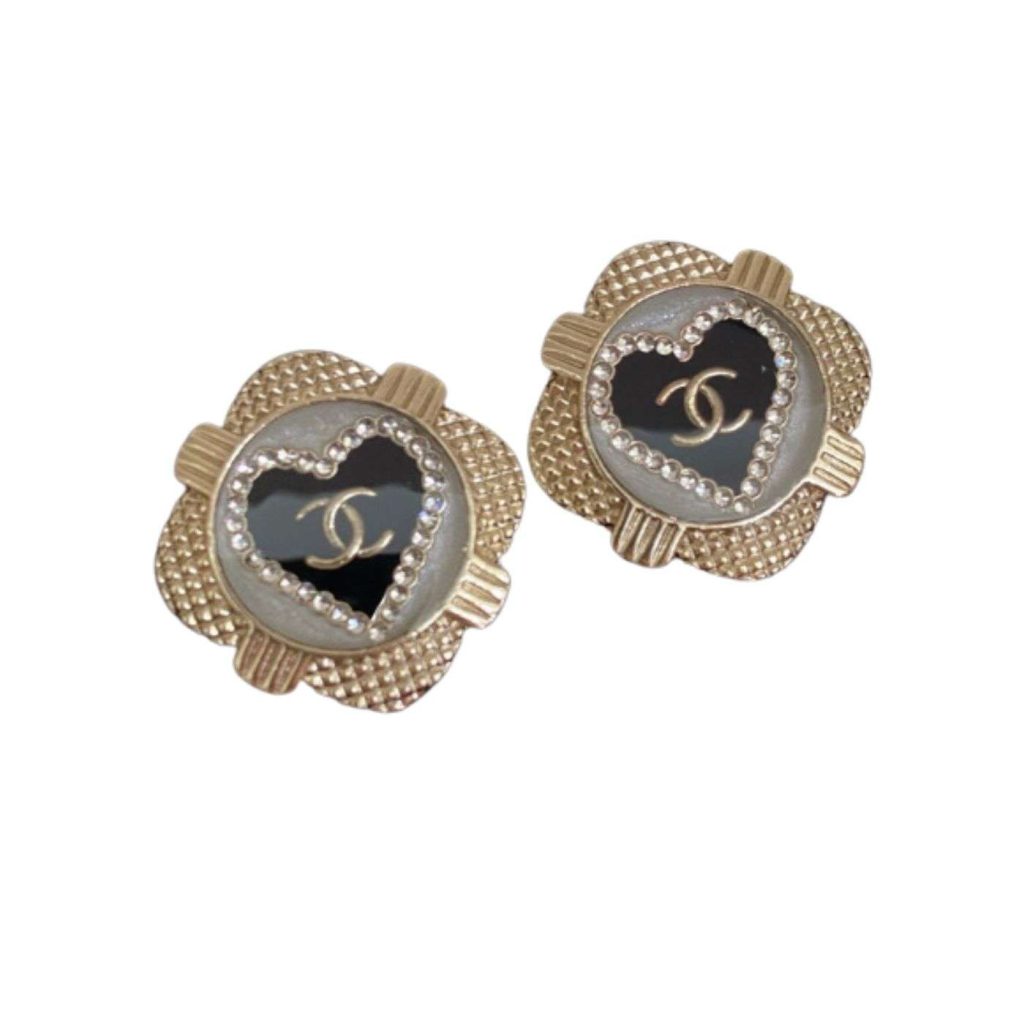 Chanel Earrings Black For Women