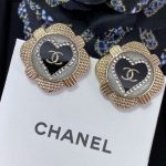 Chanel Earrings Black For Women