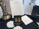 Chanel Enamel Earrings Yellow For Women