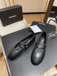 Chanel Flat Shoes Black For Women