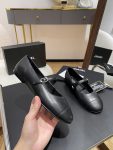 Chanel Flat Shoes Black For Women