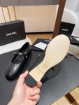 Chanel Flat Shoes Black For Women