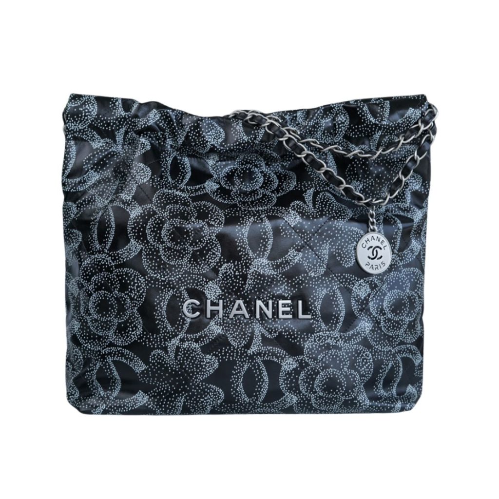 Chanel Flower Patterns Casual Style Logo Handbags Black For Women 37cm / 14.5in AS3261 B14797 NS806