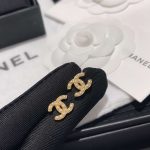 Chanel Fragrant Double C Pearl Earrings Gold For Women