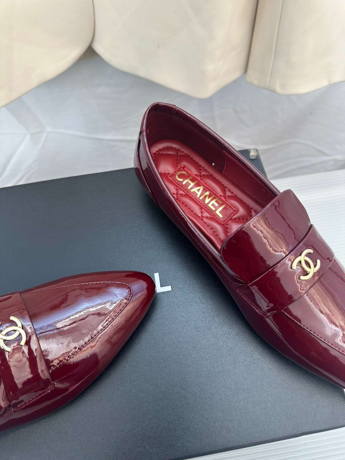 Chanel Goddess Loafers Burgundy For Women