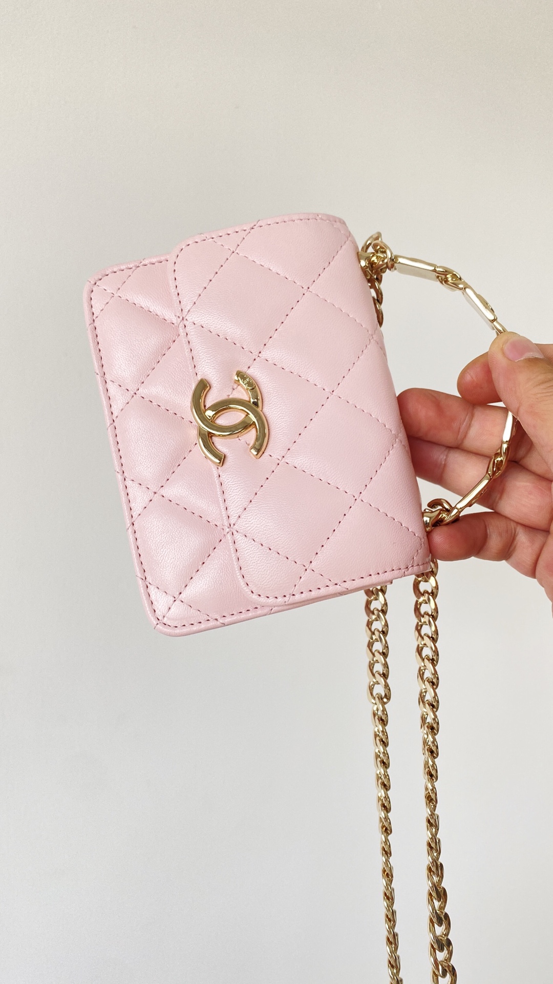 Chanel HAAS Mini Bag Pink For Women 3,7in/9,5cm