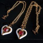 Chanel Heart Necklaces Gold For Women