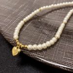 Chanel Heart Pearl Necklace White For Women