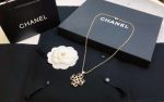 Chanel Hollow C Double Heart-Shaped Short Necklace Gold For Women