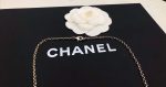 Chanel Hollow C Double Heart-Shaped Short Necklace Gold For Women