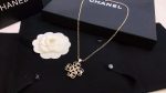 Chanel Hollow C Double Heart-Shaped Short Necklace Gold For Women