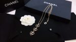 Chanel Hollow C Heart-Shaped Necklace Gold For Women